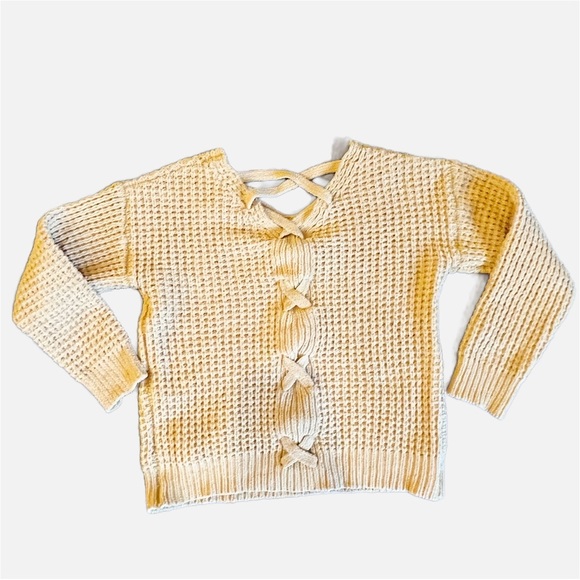 🔥3/$15🔥Star & Lily Cropped Waffle Knit Sweater - Picture 3 of 6